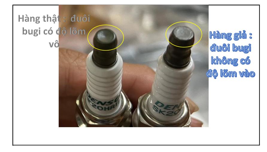 Cách phân biệt Bugi chính hãng hàng thật và hàng giả